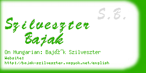 szilveszter bajak business card